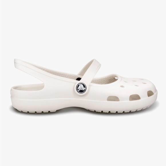 Crocs Karin Mary Jane White Size 9 - Picture 3 of 6